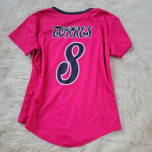 Diamond Divas Jersey Pink Black Roller Derby Shirt - Picture 4 of 6
